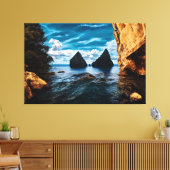 Oceaanportalen Canvas Afdruk (Insitu (Woonkamer))