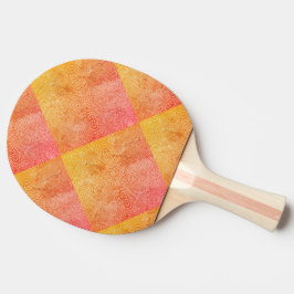 Oceaanritmes met Grunge-verloop groen en oranje Tafeltennisbatje