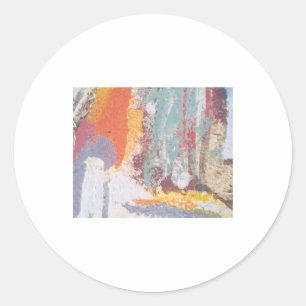 Oceaanschuim Abstract Jeff Hankamer Artjunkhaus Ar Ronde Sticker