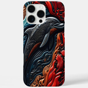 Oceaanse Elegantie: Dolfijnkunst iPhone 16 Pro Max Hoesje