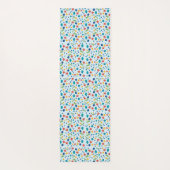 Oceaanstrand met zeesterren, schelpen en steentjes yogamat (Achterkant)