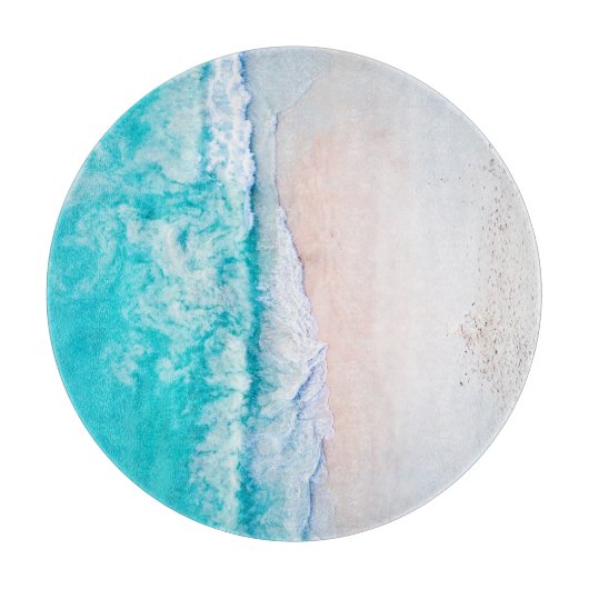 Oceaanstrand, mooi landschap, reisthema. snijplank (Voorkant)