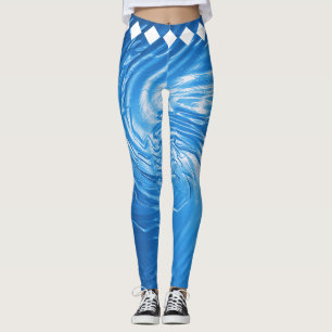 Oceaanstroom Golfcirkel Leggings