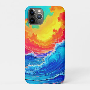 Oceaanstuwing: Stralende Zonsondergang Golf iPhone 11 Pro Hoesje