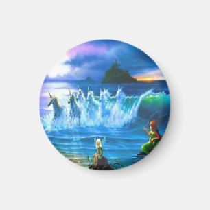 oceaanvol van Unicorns Magnet Magneet
