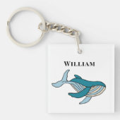 Oceaanwalvis kinder sleutelhanger (voorkant)