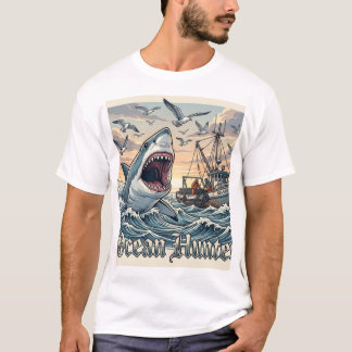 Oceaanwezen grote witte haai t-shirt