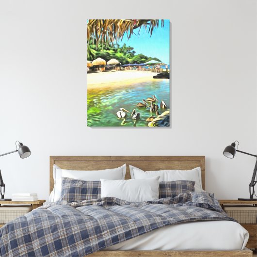 Ocean 0330 Art Canvas Afdruk (Insitu (Slaapkamer))