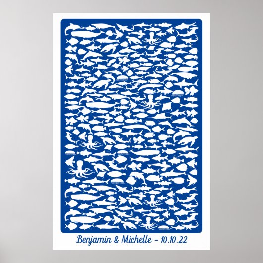 Ocean - 250 Signature Guest Book Alternative Poster (Voorkant)