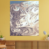 Ocean Abstract schilderen | Beste moderne abstract Canvas Afdruk (Insitu (Woonkamer))