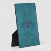 Ocean Acrylic Pour Painting Plaque Fotoplaat (Zijkant)