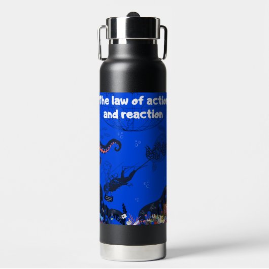 Ocean Action and Reaction Waterfles (Voorkant)