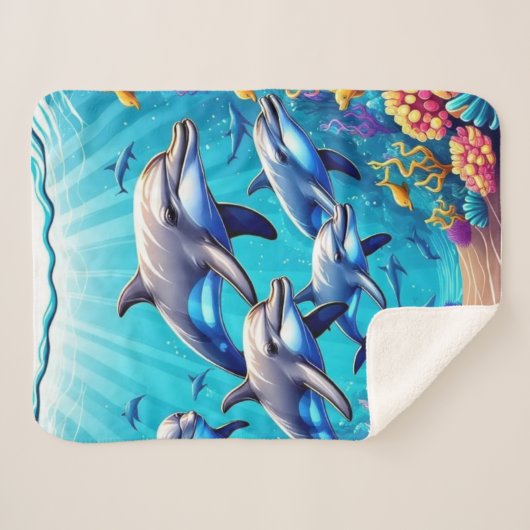 Ocean Adventure Gooi Deken (Voorkant (horizontaal))