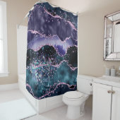 *~* Ocean Agate Celestial GLITTER AP8  Douchegordijn (In situ)