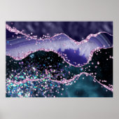 *~* Ocean Agate Celestial GLITTER AP8 Poster (Voorkant)