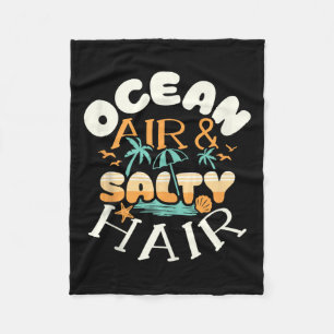 Ocean Air Amp Zout Haar Strand Zomervakanties Fu Fleece Deken