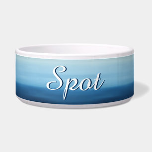Ocean Air Personalized Pet Bowl Voerbakje