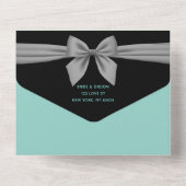 Ocean ・ All in One Wedding Invite Uitnodiging (Achterkant)