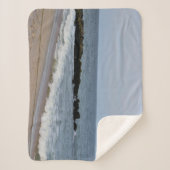 Ocean and Beach foto Sherpa Deken (Voorkant)