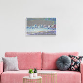 Ocean and City Uitzicht Canvas Afdruk (Insitu (Woonkamer))