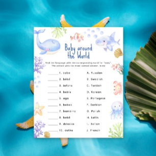 Ocean animal baby rond de wereld spel