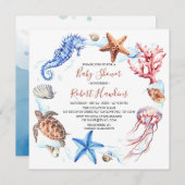 Ocean Animals in het kader van de uitnodiging van  (Voorkant / Achterkant)