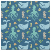 Ocean Animals | Nautical Nursery Stof (Swatch)