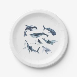 Ocean Animals Papieren Bordje