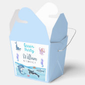 Ocean Animals verjaardagsfeestje Bedankdoosjes (Geopend)