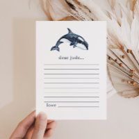 Ocean Animaux 1er Anniversaire Capsule heure Carte
