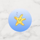 Ocean Animaux Party Table Confetti (Petit recto)