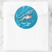 Ocean Aquatic Cute Shark Custom Sticker (Tas)