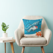 Océan Aquatic Cute Shark Starfish Coussin (Chaise)