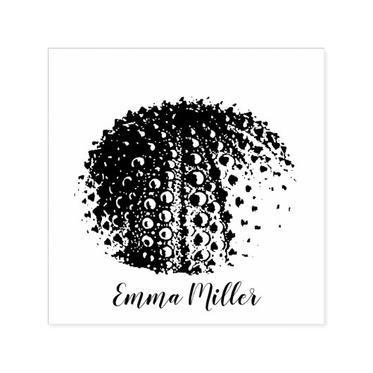 Ocean Art Zee Urchin Custom Signature Zelfinktende Stempel (Design)