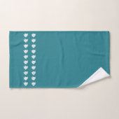 Océan Atlantique Turquoise Bleu et blanc décor côt (Serviette à main)