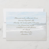 Océan avec invitation du service de photo Memorial (Dos)