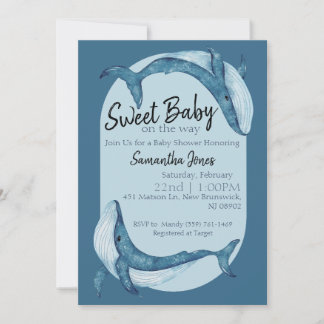 Ocean Baby Shower Invitation Kaart