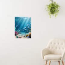 Ocean Background Poster
