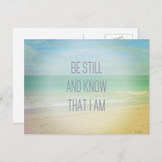 Ocean Be still and know that I Am Briefkaart (Voorkant / Achterkant)