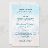 Ocean Beach Arrière - plan Mariage Menu Modèle (Devant)