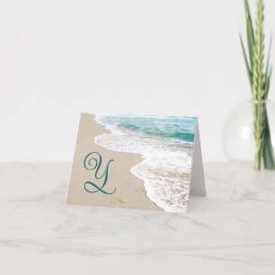 Ocean Beach avec la lettre Monogramme Y