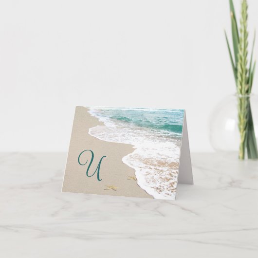 Ocean Beach Avec Lettre Monogramme U (Devant)