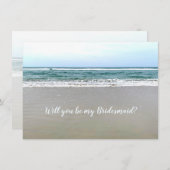 Ocean Beach be Mijn Bridesmaid Kaarten (Voorkant / Achterkant)