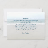 Ocean Beach Be My Bridesmaid Cartes (Dos)