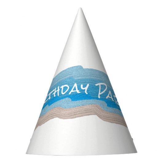 Ocean Beach Birthday Party Feesthoedjes (Voorkant)