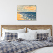 Ocean Beach Breeze Canvas afdrukken (Insitu (Slaapkamer))