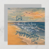 Ocean Beach Breeze Note Card Bedankkaart (Voorkant / Achterkant)