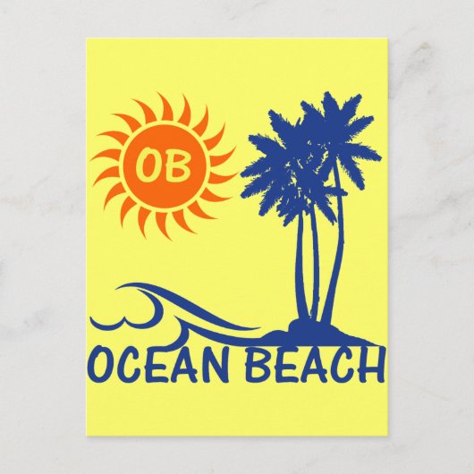 Ocean Beach Briefkaart (Voorkant)