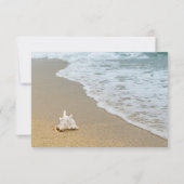 Ocean Beach - Carte Détails de mariage (Dos)