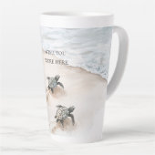 Ocean Beach Coast Sea Turtles Latte Mok (Rechterhoek)